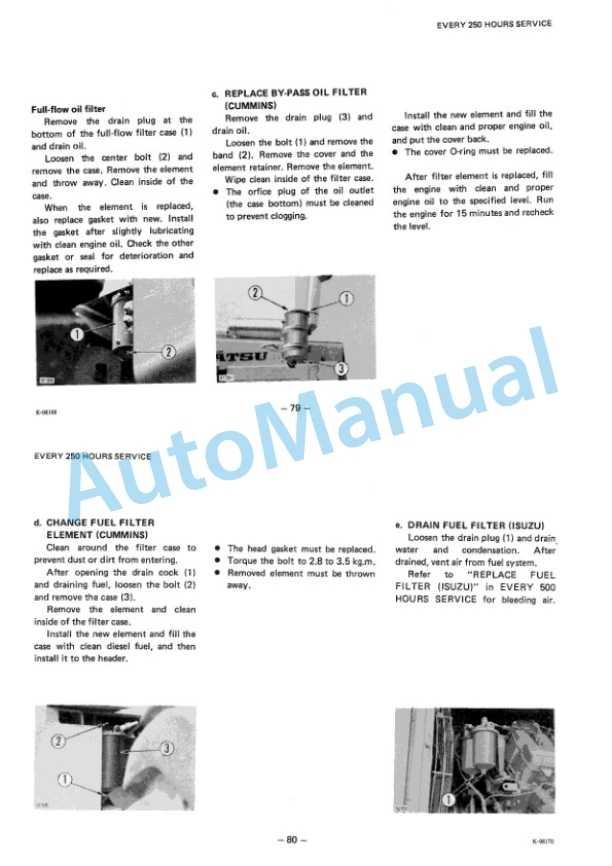 Komatsu W170 Wheel Loader Operation and Maintenance Manual SEAM384A01 4 Komatsu W170 Wheel Loader Operation and Maintenance Manual SEAM384A01-4