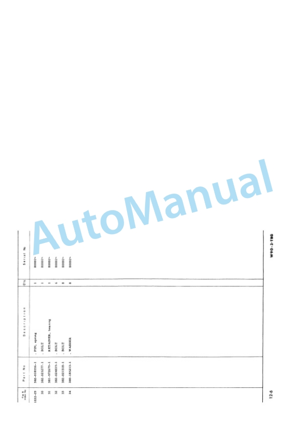 Komatsu W90-3 Wheel Loader Parts Manual PEPB03827011 3 Komatsu W90-3 Wheel Loader Parts Manual PEPB03827011-3