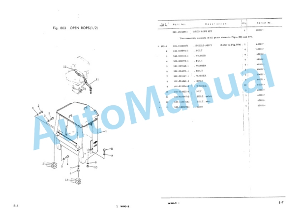 Komatsu W90 Wheel Loader Parts Manual PEPB03820204 5 Komatsu W90 Wheel Loader Parts Manual PEPB03820204-5