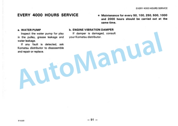 Komatsu WA100-1, WA150-1 Wheel Loader Operation and Maintenance Manual SEAM04160101 5 Komatsu WA100-1, WA150-1 Wheel Loader Operation and Maintenance Manual SEAM04160101 - Image 5