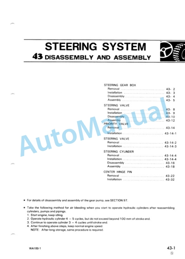 Komatsu WA100-1 Wheel Loader Shop Manual SEBM04160105 4 Komatsu WA100-1 Wheel Loader Shop Manual SEBM04160105 - Image 4