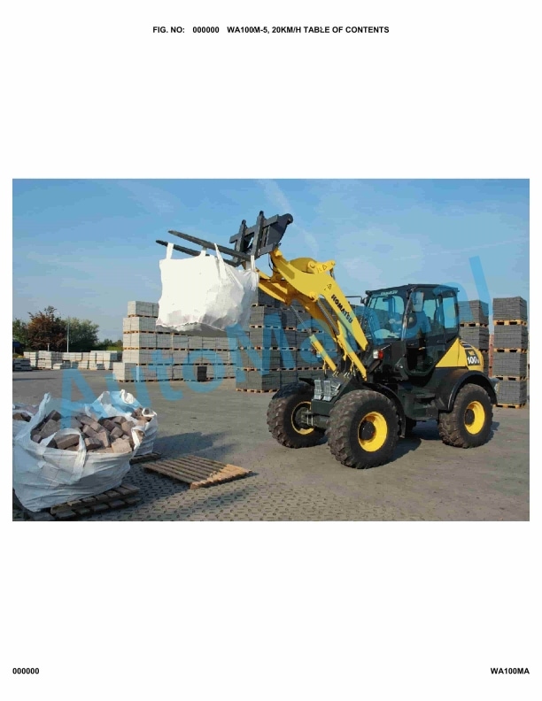 Komatsu WA100M-5 20 km_h Parts Manual WA100MA 1 Komatsu WA100M-5 20 km_h Parts Manual WA100MA