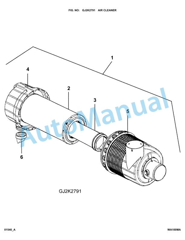 Komatsu WA100M-5 20 km_h Parts Manual WA100MA 2 Komatsu WA100M-5 20 km_h Parts Manual WA100MA-2