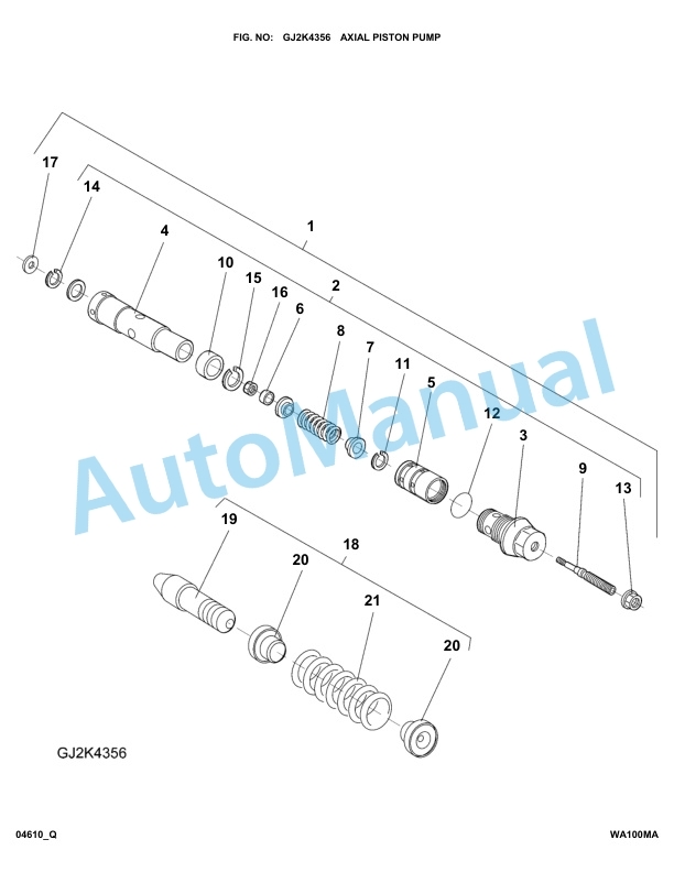 Komatsu WA100M-5 20 km_h Parts Manual WA100MA 3 Komatsu WA100M-5 20 km_h Parts Manual WA100MA-3
