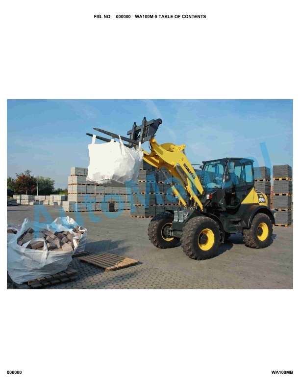 Komatsu WA100M-5 Parts Manual WA100MB 1 Komatsu WA100M-5 Parts Manual WA100MB