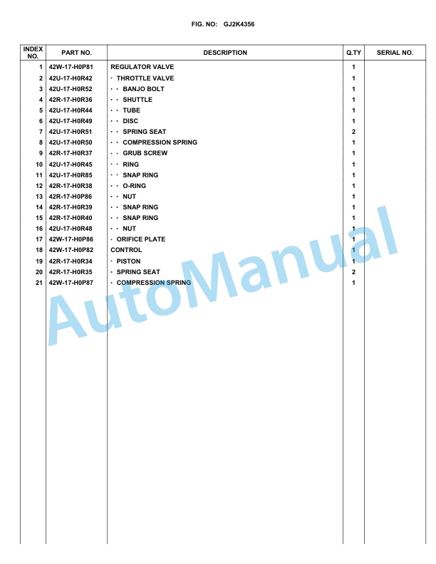 Komatsu WA100M-5 Parts Manual WA100MB 3 Komatsu WA100M-5 Parts Manual WA100MB-3