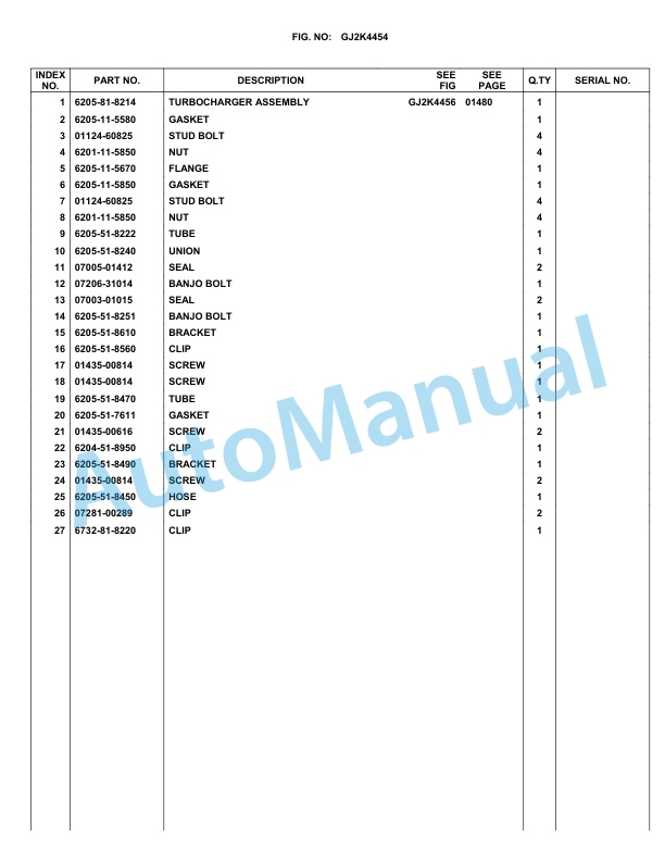 Komatsu WA100M-5 Parts Manual WA100MC 2 Komatsu WA100M-5 Parts Manual WA100MC-2