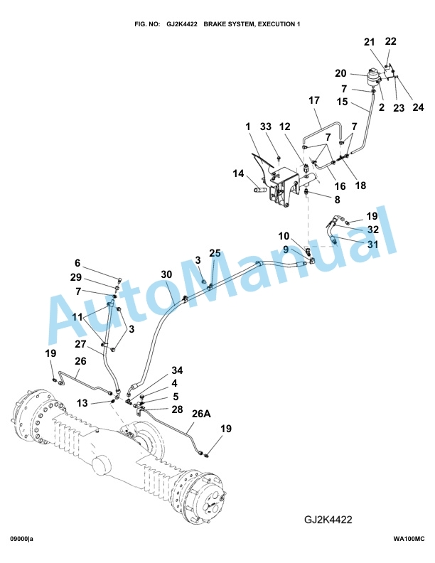 Komatsu WA100M-5 Parts Manual WA100MC 4 Komatsu WA100M-5 Parts Manual WA100MC-4