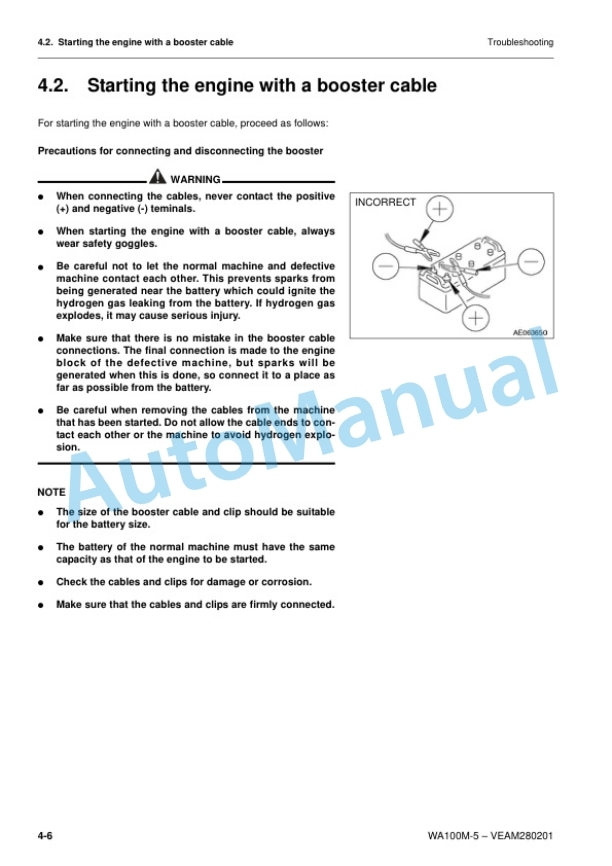 Komatsu WA100M-5 Wheel Loader Operation and Maintenance Manual VEAM280201 4 Komatsu WA100M-5 Wheel Loader Operation and Maintenance Manual VEAM280201 - Image 4