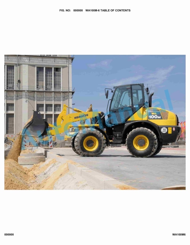 Komatsu WA100M-6 Parts Manual WA100M6 1 Komatsu WA100M-6 Parts Manual WA100M6
