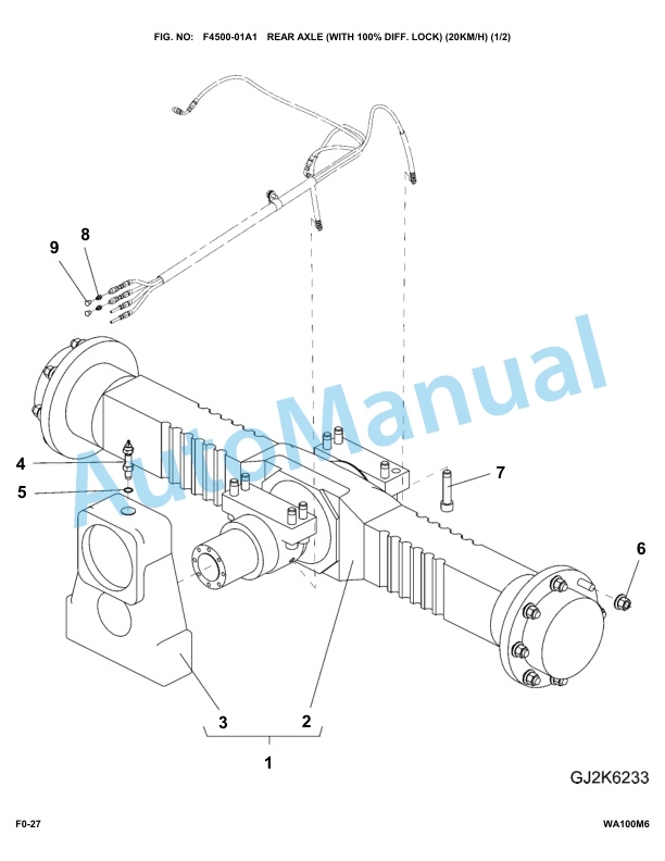 Komatsu WA100M-6 Parts Manual WA100M6 3 Komatsu WA100M-6 Parts Manual WA100M6-3