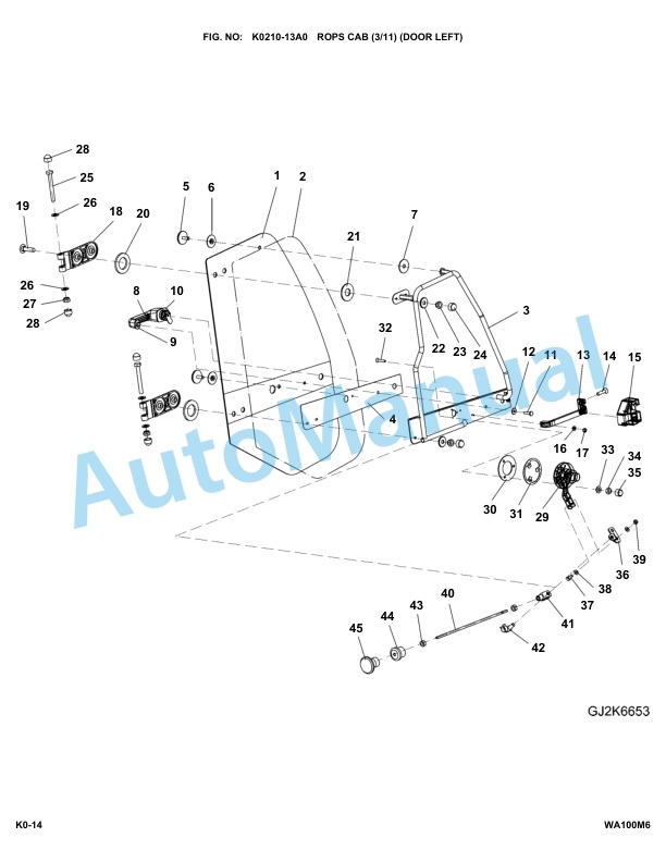 Komatsu WA100M-6 Parts Manual WA100M6 4 Komatsu WA100M-6 Parts Manual WA100M6-4