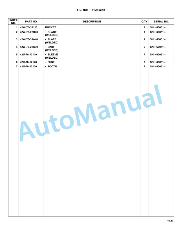 Komatsu WA100M-6 Parts Manual WA100M6 5 Komatsu WA100M-6 Parts Manual WA100M6-5