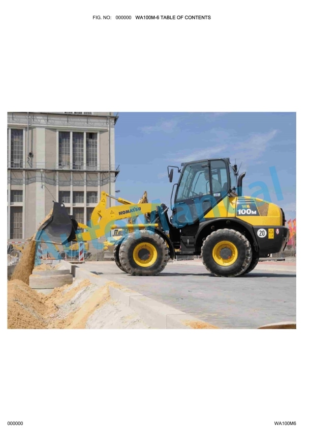 Komatsu WA100M-6 Wheel Loader Parts Manual 1 Komatsu WA100M-6 Wheel Loader Parts Manual