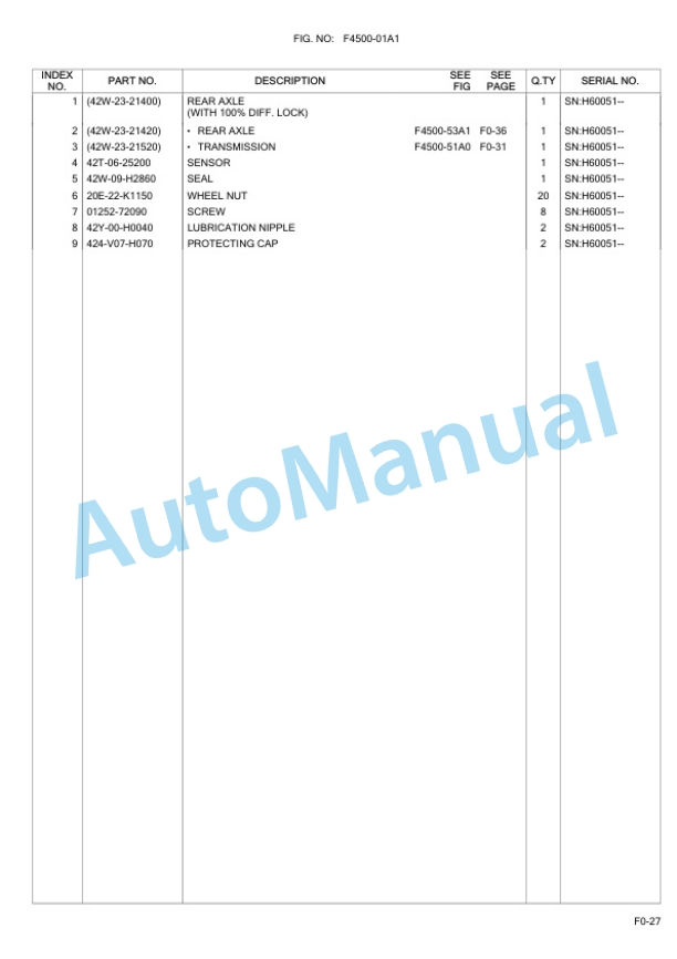 Komatsu WA100M-6 Wheel Loader Parts Manual 3 Komatsu WA100M-6 Wheel Loader Parts Manual-3