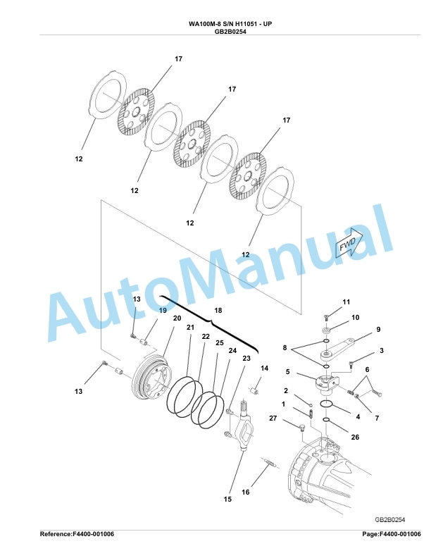 Komatsu WA100M-8 Parts Manual H11051-up 2 Komatsu WA100M-8 Parts Manual H11051-up-2