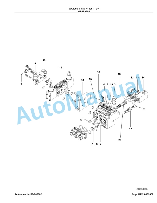 Komatsu WA100M-8 Parts Manual H11051-up 3 Komatsu WA100M-8 Parts Manual H11051-up-3