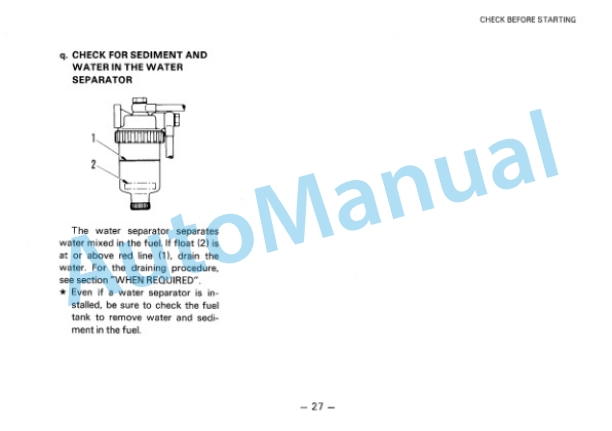 Alternative view of Komatsu WA120-1 Wheel Loader Operation and Maintenance Manual SEAMU4A60105