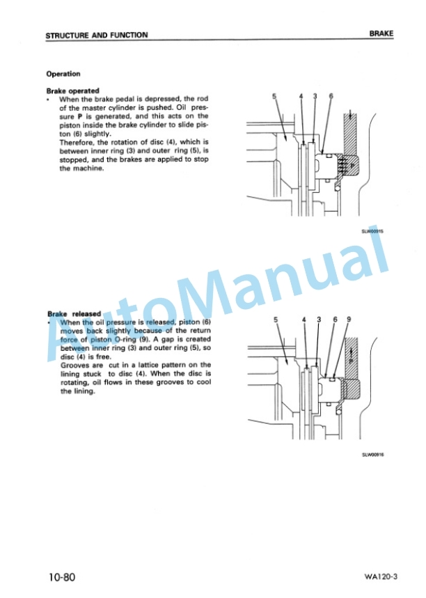 Alternative view of Komatsu WA120-3 Wheel Loader Shop Manual SEBM018300