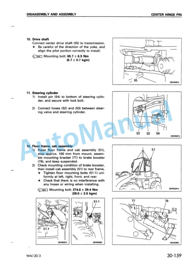 Komatsu WA120-3 Wheel Loader Shop Manual SEBM018300 5 Komatsu WA120-3 Wheel Loader Shop Manual SEBM018300 - Image 5