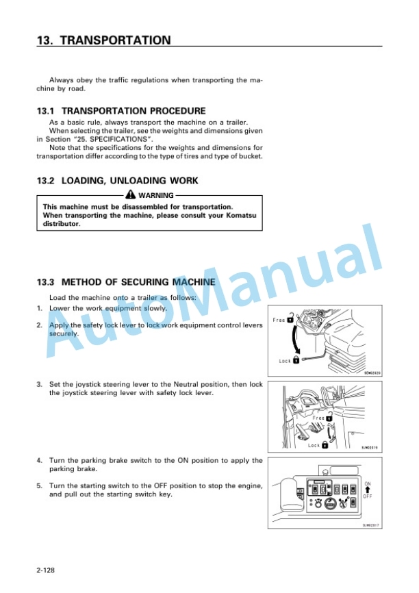 Komatsu WA1200-3 Galeo Wheel Loader Operation and Maintenance Manual TEN00069-02 4 Komatsu WA1200-3 Galeo Wheel Loader Operation and Maintenance Manual TEN00069-02 - Image 4