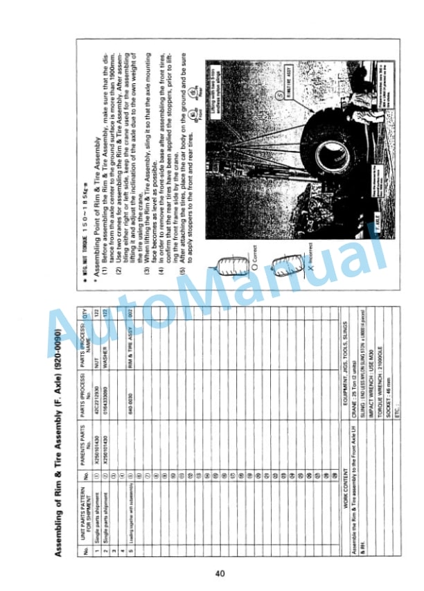 Alternative view of Komatsu WA1200-3 Wheel Loader Field Assembly Instruction GEN00011-04