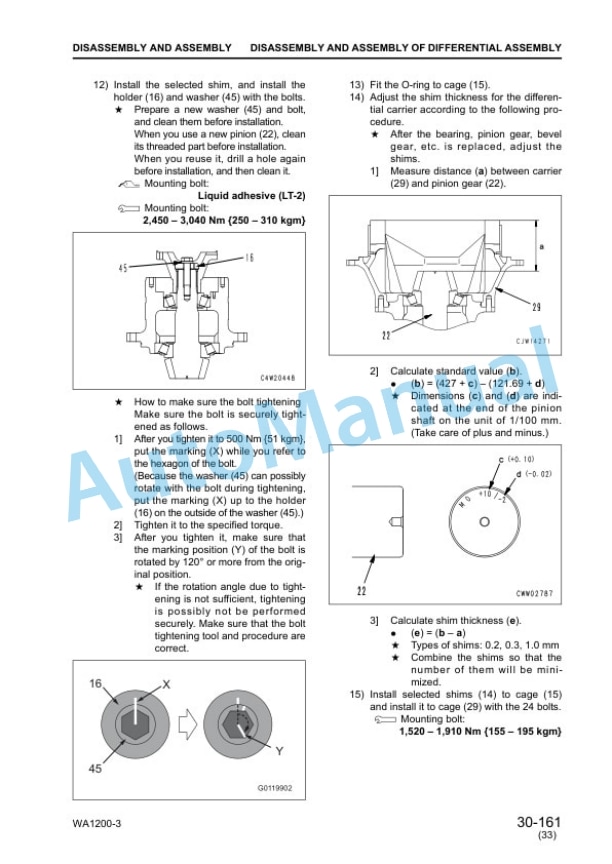 Komatsu WA1200-3 Wheel Loader Shop Manual SEBM018235 5 Komatsu WA1200-3 Wheel Loader Shop Manual SEBM018235-5