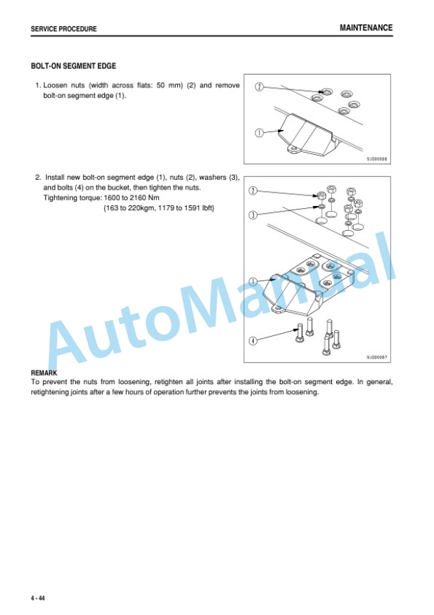 Komatsu WA1200-6 Wheel Loader Operation and Maintenance Manual TEN01113-00 5 Komatsu WA1200-6 Wheel Loader Operation and Maintenance Manual TEN01113-00-5