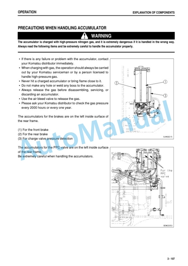 Komatsu WA1200-6 Wheel Loader Operation and Maintenance Manual TEN01139-00 3 Komatsu WA1200-6 Wheel Loader Operation and Maintenance Manual TEN01139-00-3