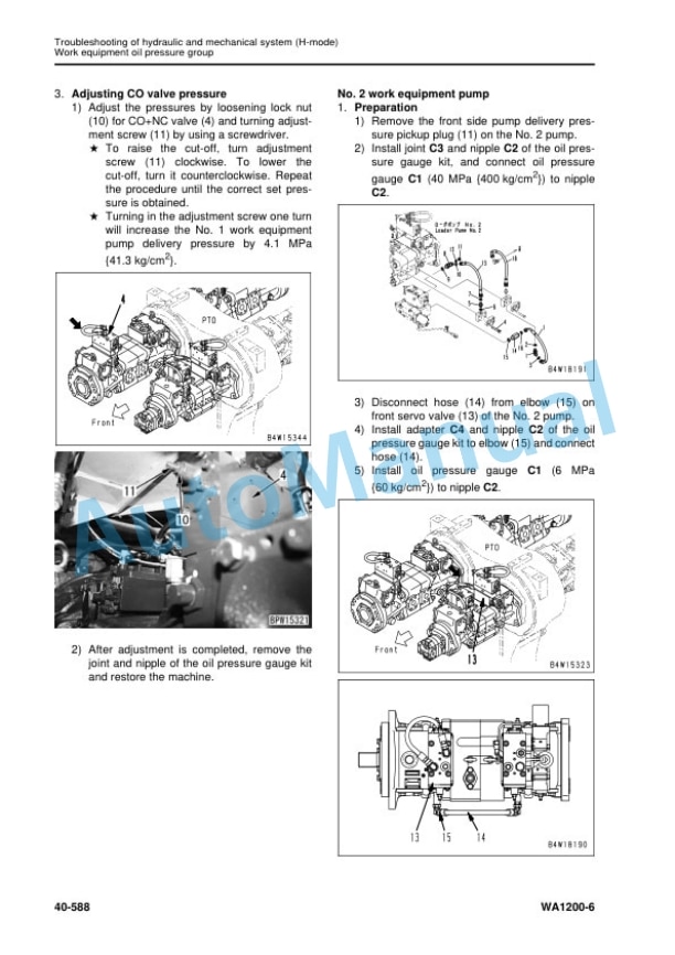 Komatsu WA1200-6 Wheel Loader Shop Manual SEN05475-24 4 Komatsu WA1200-6 Wheel Loader Shop Manual SEN05475-24 - Image 4