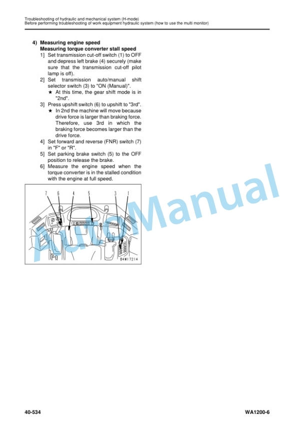 Komatsu WA1200-6 Wheel Loader Shop Manual SEN06774-01 4 Komatsu WA1200-6 Wheel Loader Shop Manual SEN06774-01 - Image 4