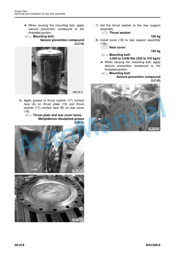 Komatsu WA1200-6 Wheel Loader Shop Manual SEN06774-01 5 Komatsu WA1200-6 Wheel Loader Shop Manual SEN06774-01 - Image 5