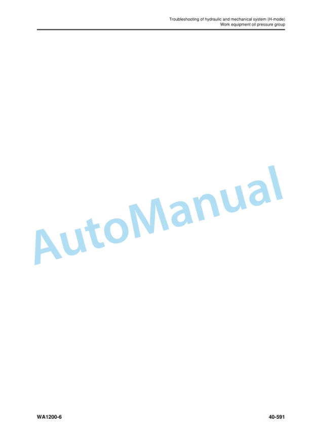 Komatsu WA1200-6 Wheel Loader Shop Manual SEN06774-11 4 Komatsu WA1200-6 Wheel Loader Shop Manual SEN06774-11 - Image 4