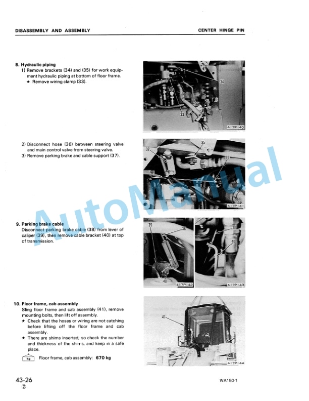 Komatsu WA150-1 Wheel Loader Shop Manual SEBM04170104 4 Komatsu WA150-1 Wheel Loader Shop Manual SEBM04170104-4