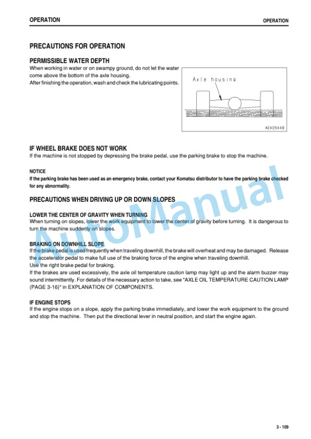 Komatsu WA150-5 Wheel Loader Operation and Maintenance Manual PEN00572-03 4 Komatsu WA150-5 Wheel Loader Operation and Maintenance Manual PEN00572-03 - Image 4