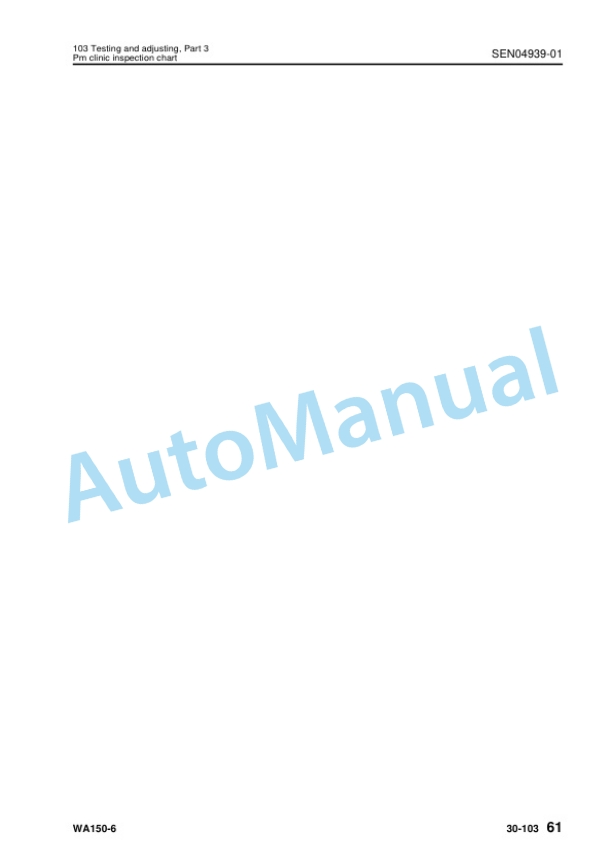 Komatsu WA150-6 Wheel Loader Shop Manual SEN04884-02 3 Komatsu WA150-6 Wheel Loader Shop Manual SEN04884-02 - Image 3