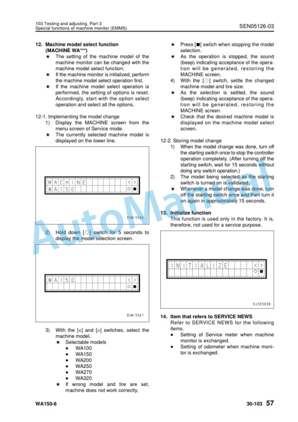 Komatsu WA150-6 Wheel Loader Shop Manual SEN04885-09 3 Komatsu WA150-6 Wheel Loader Shop Manual SEN04885-09 - Image 3