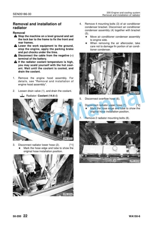 Komatsu WA150-6 Wheel Loader Shop Manual SEN04885-09 5 Komatsu WA150-6 Wheel Loader Shop Manual SEN04885-09 - Image 5