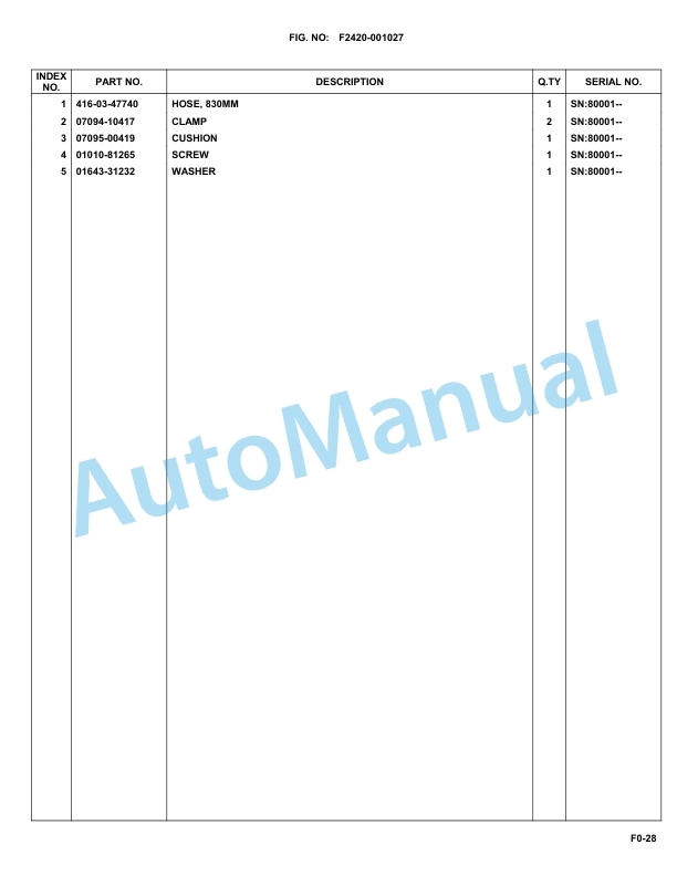 Komatsu WA150PZ-6 Parts Manual WA150PZB 3 Komatsu WA150PZ-6 Parts Manual WA150PZB-3