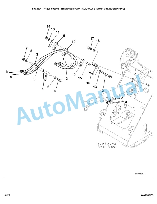 Komatsu WA150PZ-6 Parts Manual WA150PZB 4 Komatsu WA150PZ-6 Parts Manual WA150PZB-4