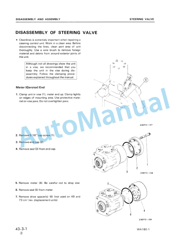 Komatsu WA180-1 Wheel Loader Shop Manual SEBMU4170105 4 Komatsu WA180-1 Wheel Loader Shop Manual SEBMU4170105-4