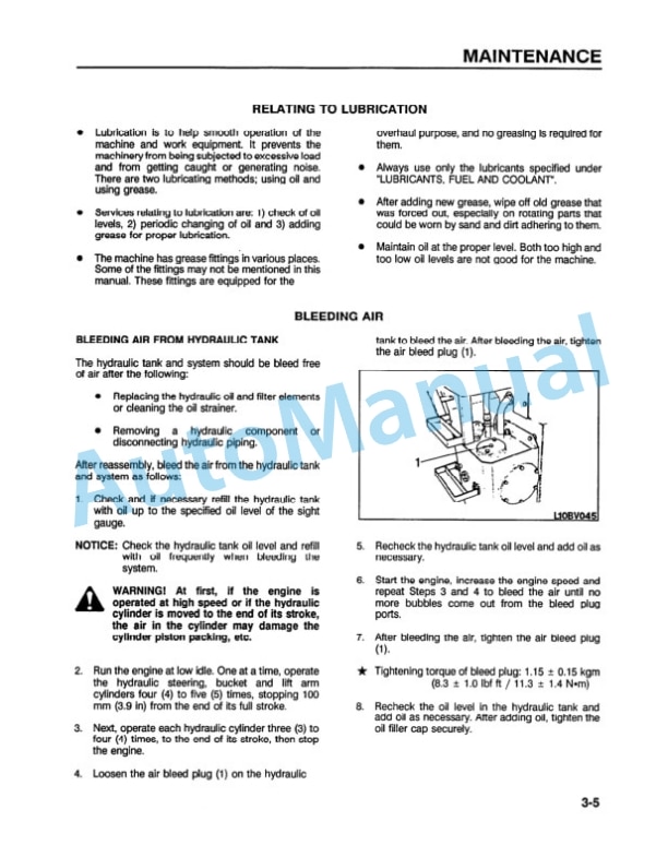 Komatsu WA180-1LC Wheel Loader Operation and Maintenance Manual CEAMW17021 4 Komatsu WA180-1LC Wheel Loader Operation and Maintenance Manual CEAMW17021 - Image 4