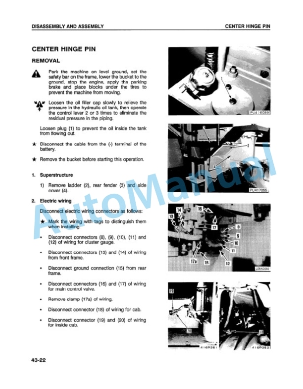 Komatsu WA180-1LC Wheel Loader Shop Manual CEBMW17020 4 Komatsu WA180-1LC Wheel Loader Shop Manual CEBMW17020 - Image 4