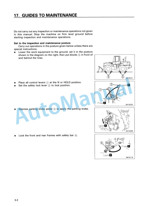 Komatsu WA180-3 Avance Wheel Loader Operation and Maintenance Manual TEN00253-00 4 Komatsu WA180-3 Avance Wheel Loader Operation and Maintenance Manual TEN00253-00 - Image 4