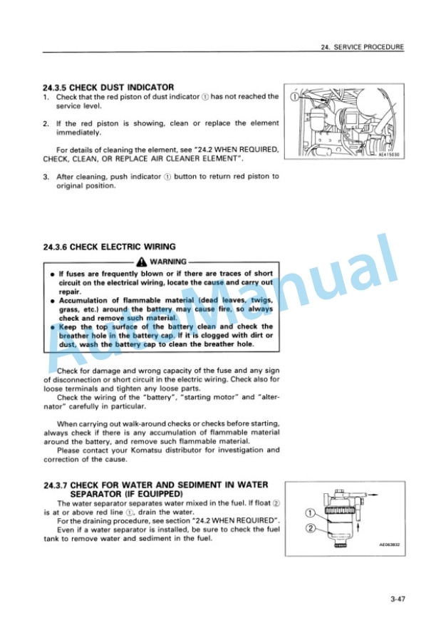 Komatsu WA180-3 Avance Wheel Loader Operation and Maintenance Manual TEN00253-00 5 Komatsu WA180-3 Avance Wheel Loader Operation and Maintenance Manual TEN00253-00 - Image 5