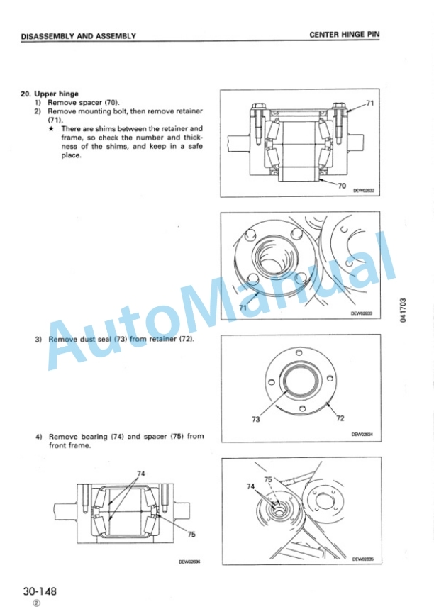 Komatsu WA180-3 Avance Wheel Loader Shop Manual SEBM005804 5 Komatsu WA180-3 Avance Wheel Loader Shop Manual SEBM005804 - Image 5