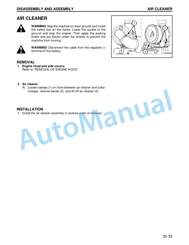 Komatsu WA180-3 Parallel Tool Carrier Shop Manual CEBM001900 4 Komatsu WA180-3 Parallel Tool Carrier Shop Manual CEBM001900 - Image 4