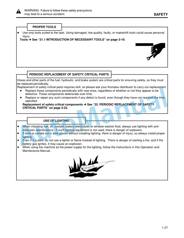 Alternative view of Komatsu WA180-3, WA180L-3 Wheel Loader Operation and Maintenance Manual CEAM001302
