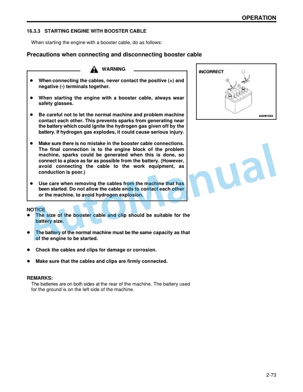 Komatsu WA180-3, WA180L-3 Wheel Loader Operation and Maintenance Manual CEAM001302 4 Komatsu WA180-3, WA180L-3 Wheel Loader Operation and Maintenance Manual CEAM001302 - Image 4