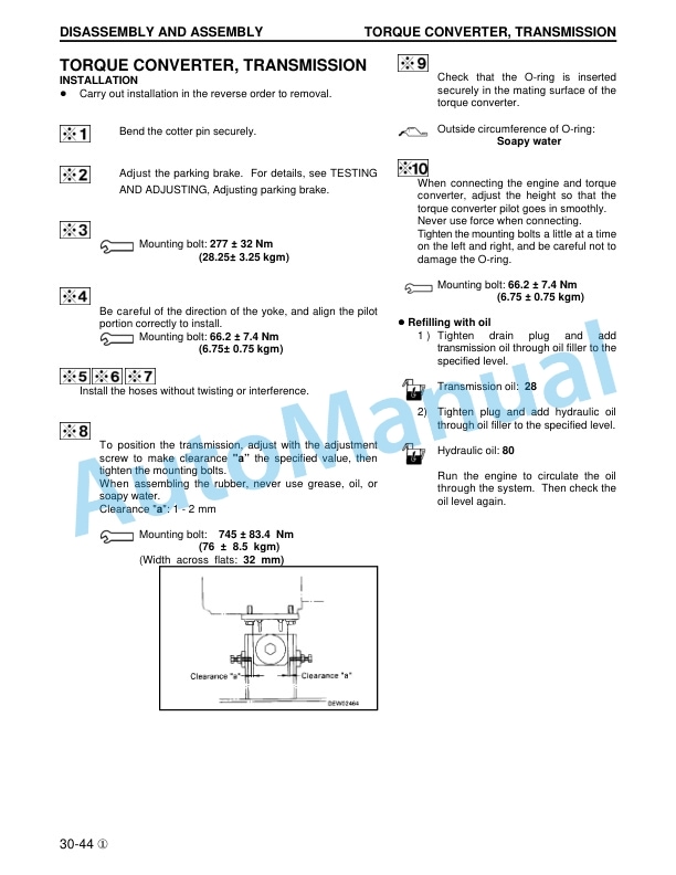Komatsu WA180-3, WA180L-3 Wheel Loader Shop Manual CEBM001102 4 Komatsu WA180-3, WA180L-3 Wheel Loader Shop Manual CEBM001102 - Image 4